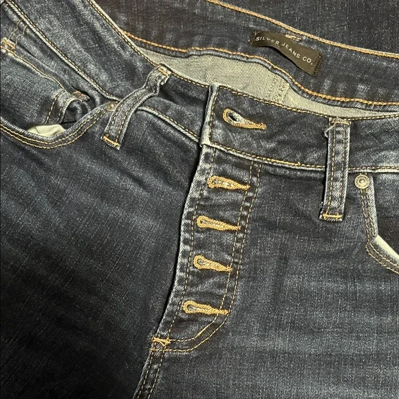 Dark Blue Silver Jeans Co Suki Slim Boot W33/L33 - Picture 2 of 8